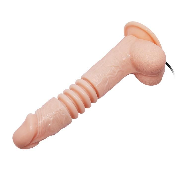 Реалистичный вибратор Thunder Up Suction Base, 22 см (телесный)