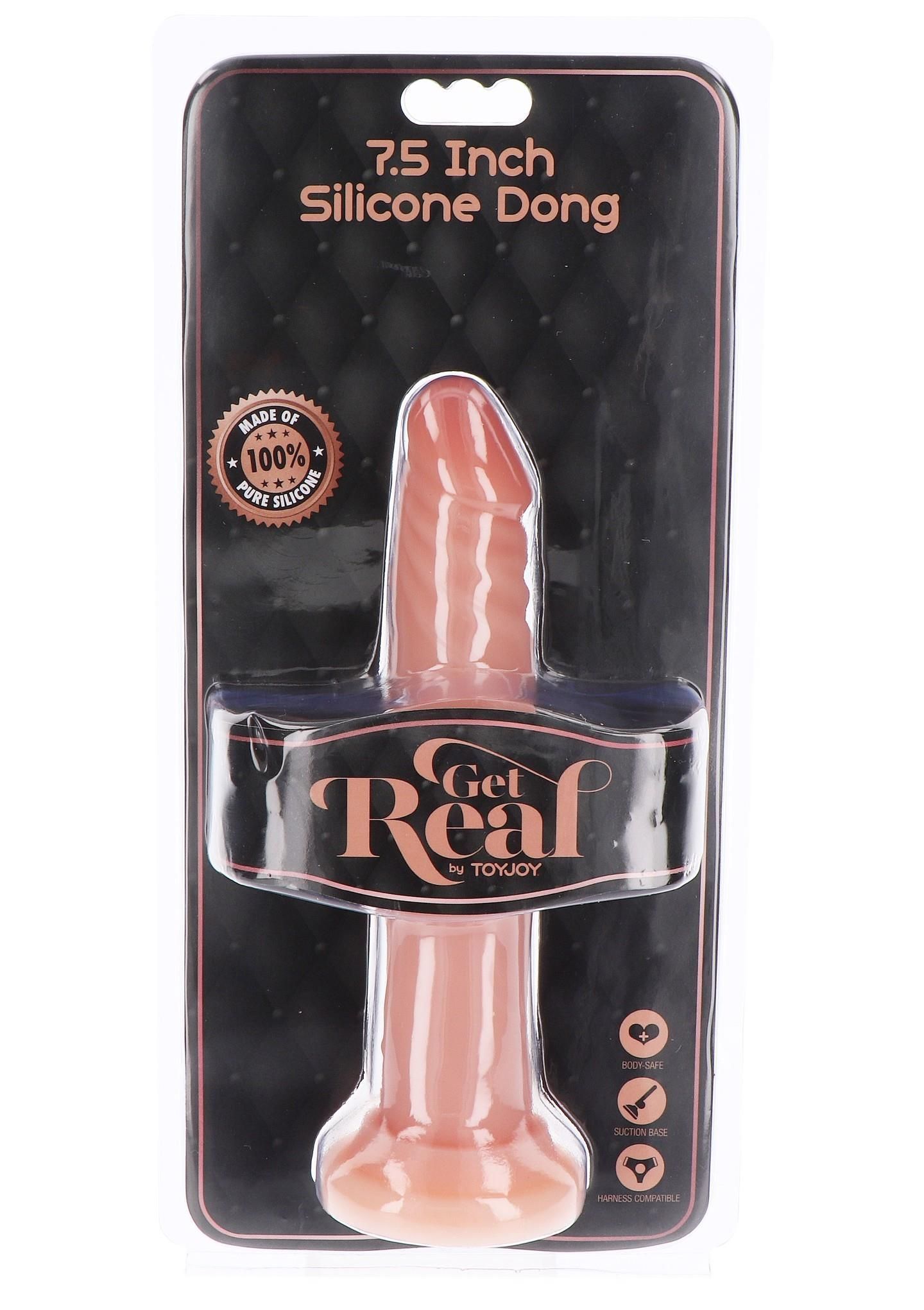 Фаллоимитатор Get Real Silicone Dong 7.5 Inch, 19 см (телесный)