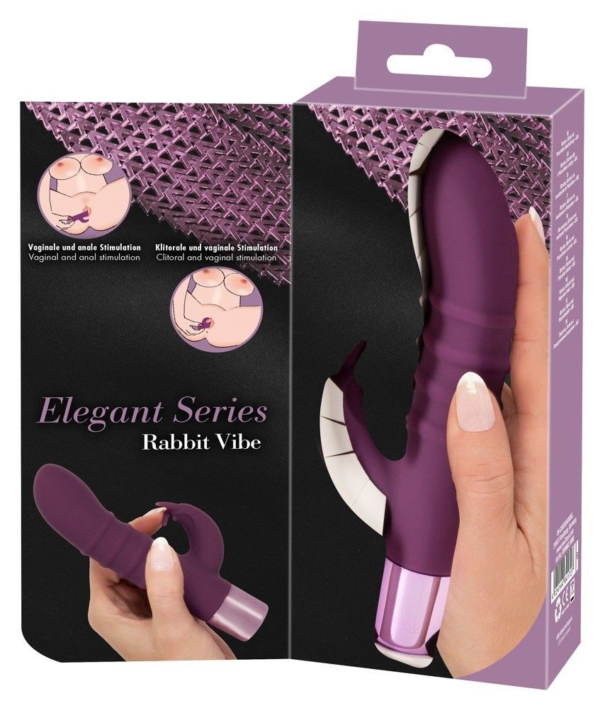 Вибратор-кролик Elegant Series Rabbit Vibe, 16 см (фиолетовый)