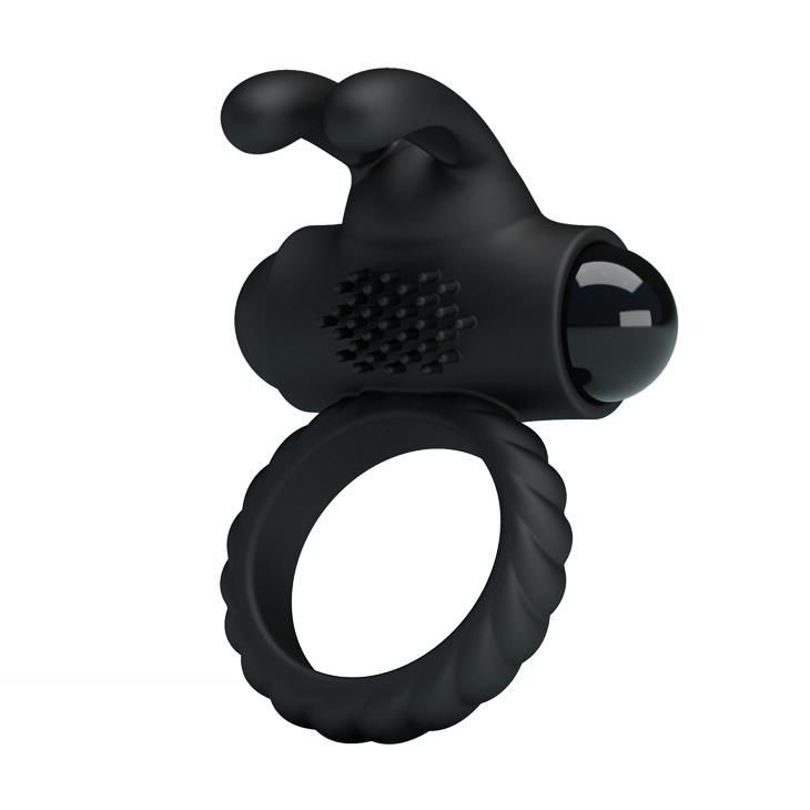 Эрекционное кольцо Pretty Love Eudora Penis Ring, 2,4 см (черный)