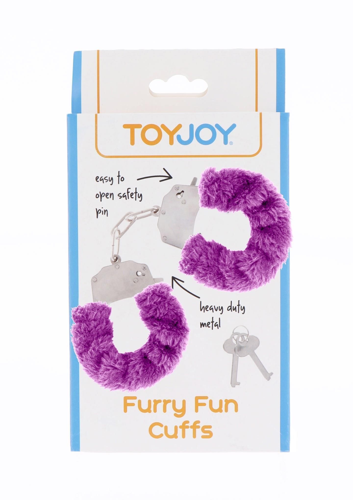 Наручники Furry Fun Cuffs, 28 см (бузковий)