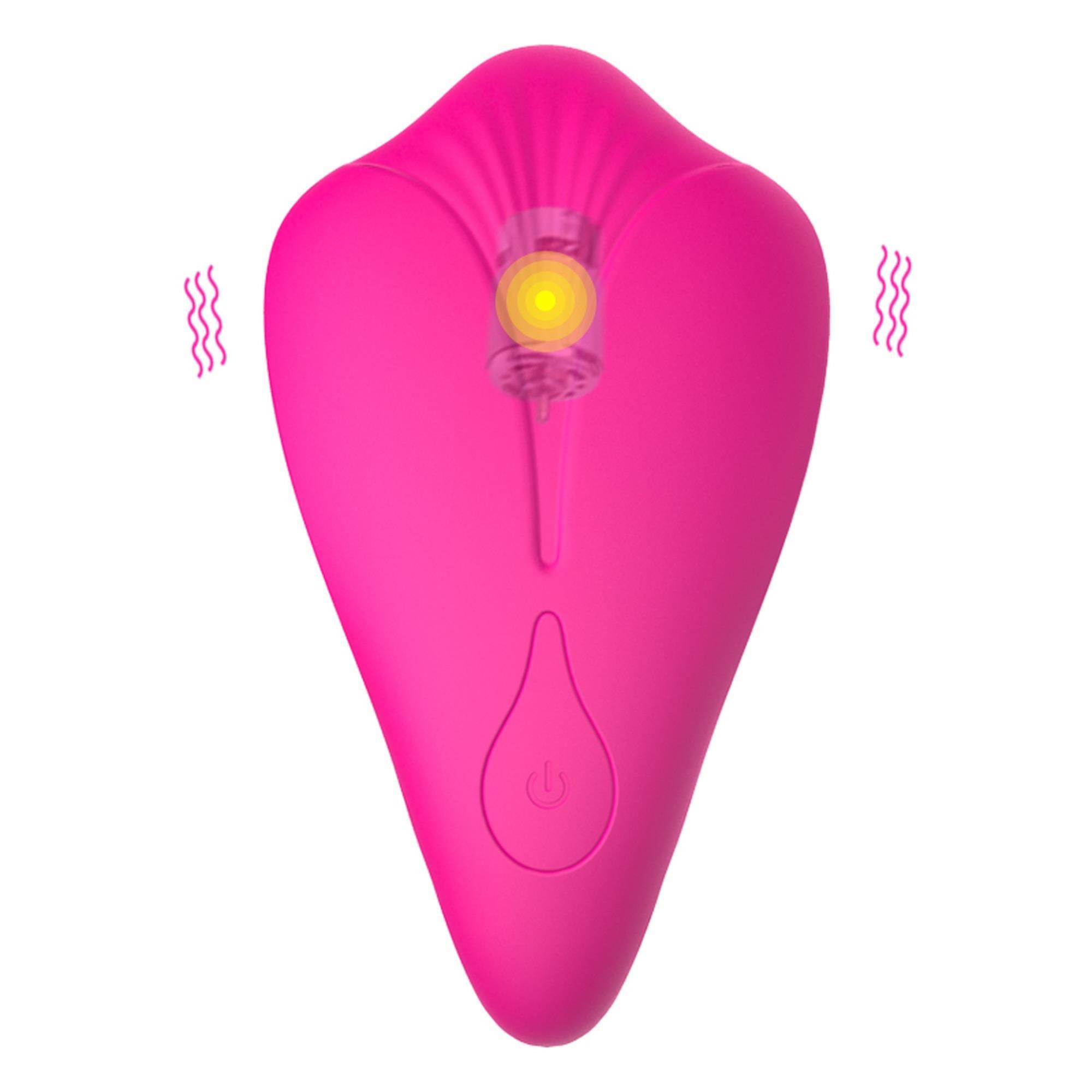 Вібратор у трусики Foxshow Silicone Panty, 12 см (рожевий)