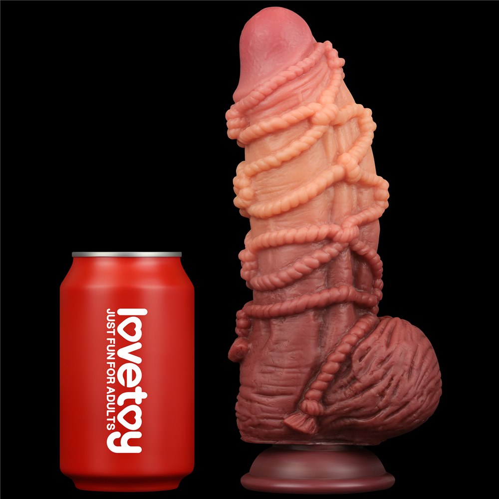 Фаллоимитатор Dual-Layered 9.5'' Silicone Nature Cock, 24 см (коричневый)