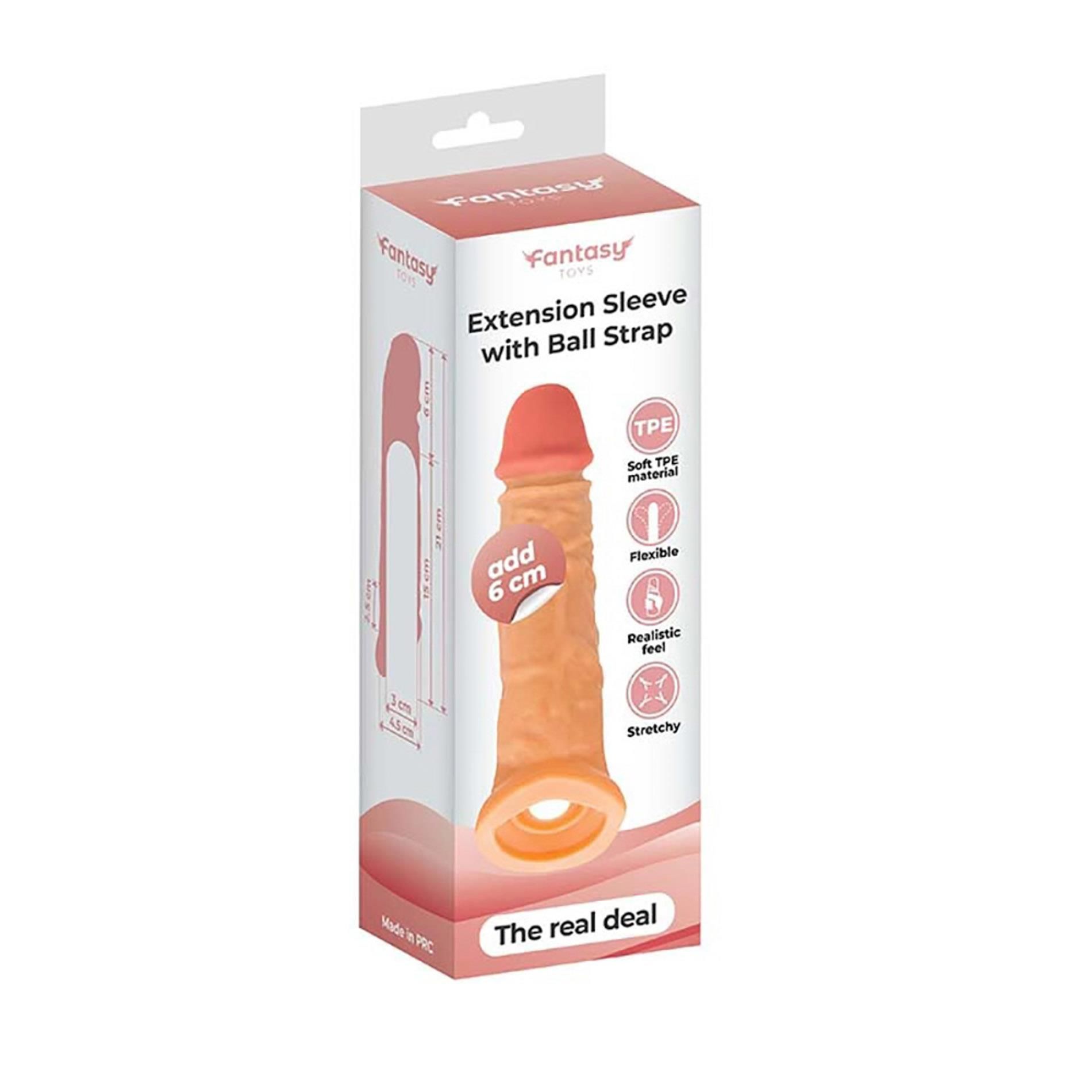 Насадка на пенис Fantasy Extension, 21 см (телесный)