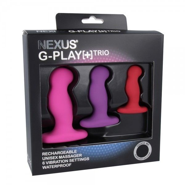 Zestaw stymulatorów wibracyjnych Nexus G-Play Plus Trio, 3 sztuki (multi)
