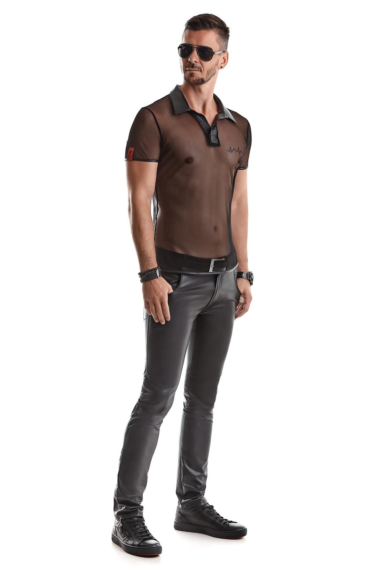 Koszulka polo Regnes Fetish Planet RMRoberto001, 4XL (czarny)