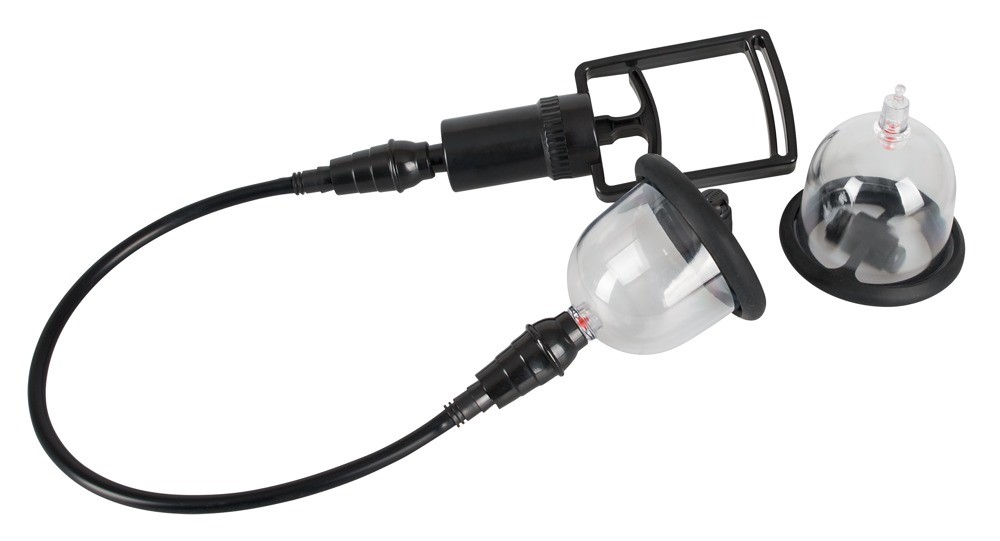 Вакуумная помпа Bad Kitty Vibrating Nipple Cup, 46 см (прозрачный)