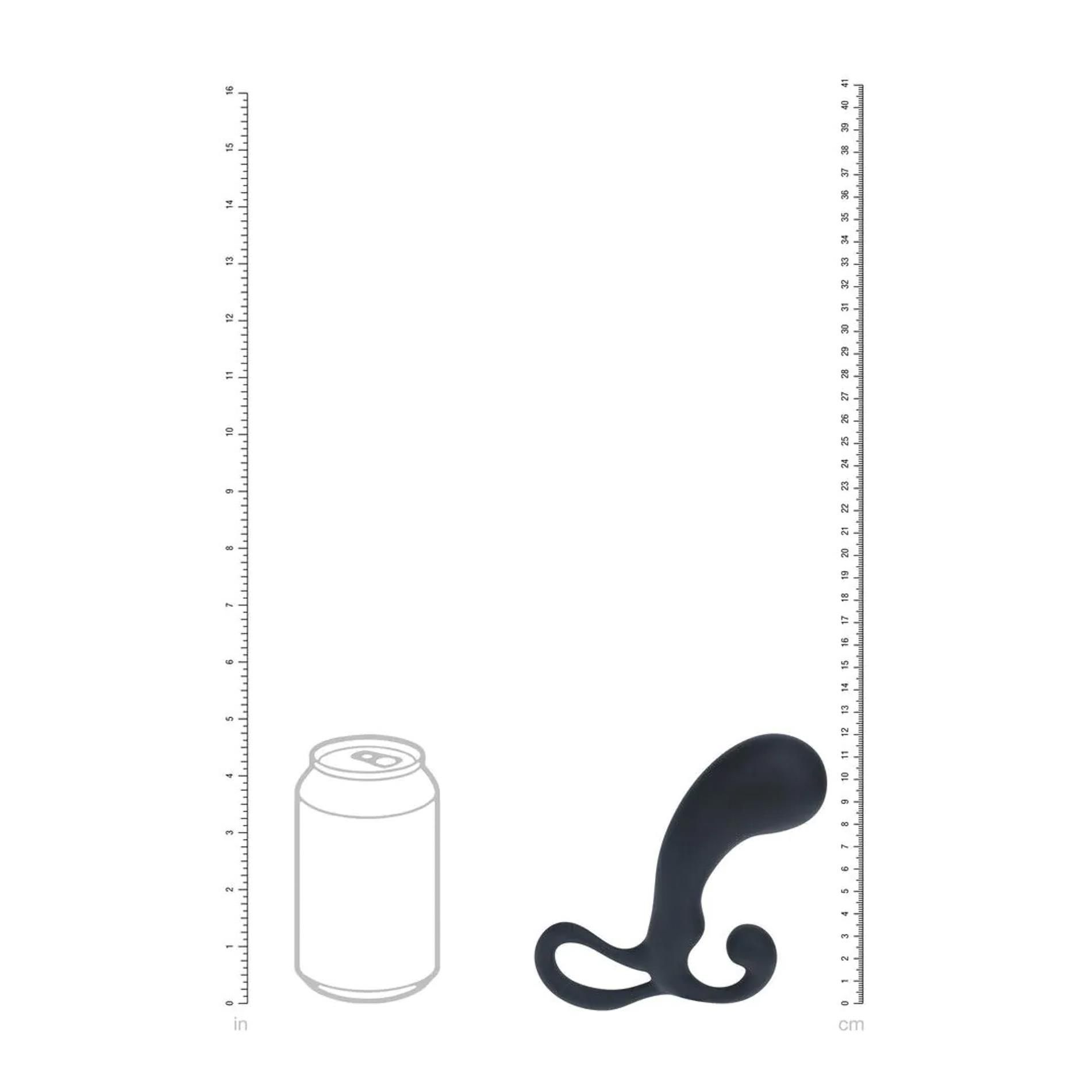 Стимулятор простаты Levelz Bulb with Loop L, 15 см (черный)