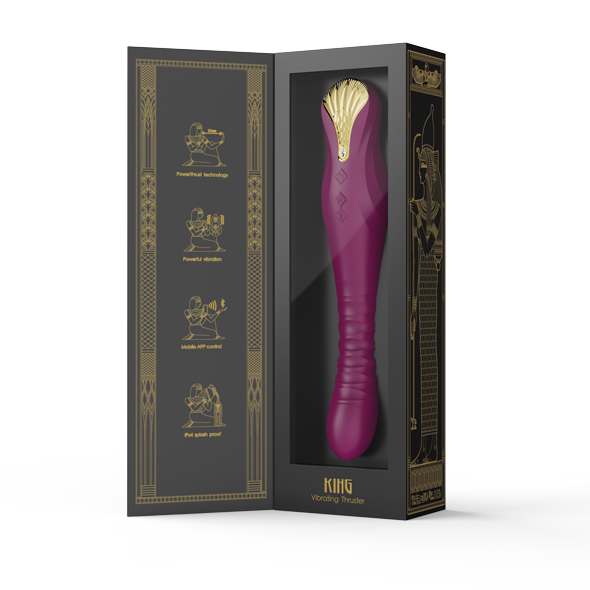 Вибратор Zalo King Vibrating Thruster, 30,2 см (фиолетовый)
