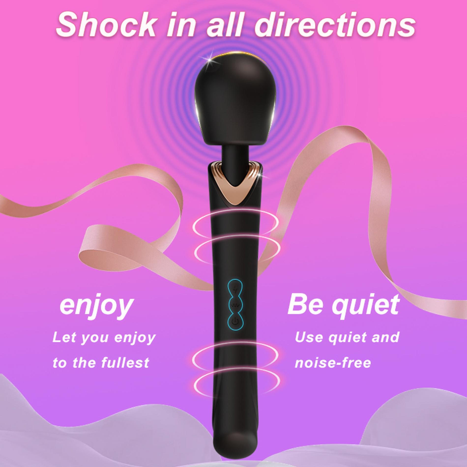 Вибратор B - Series Cute Perfect Wand, 30 см (черный)