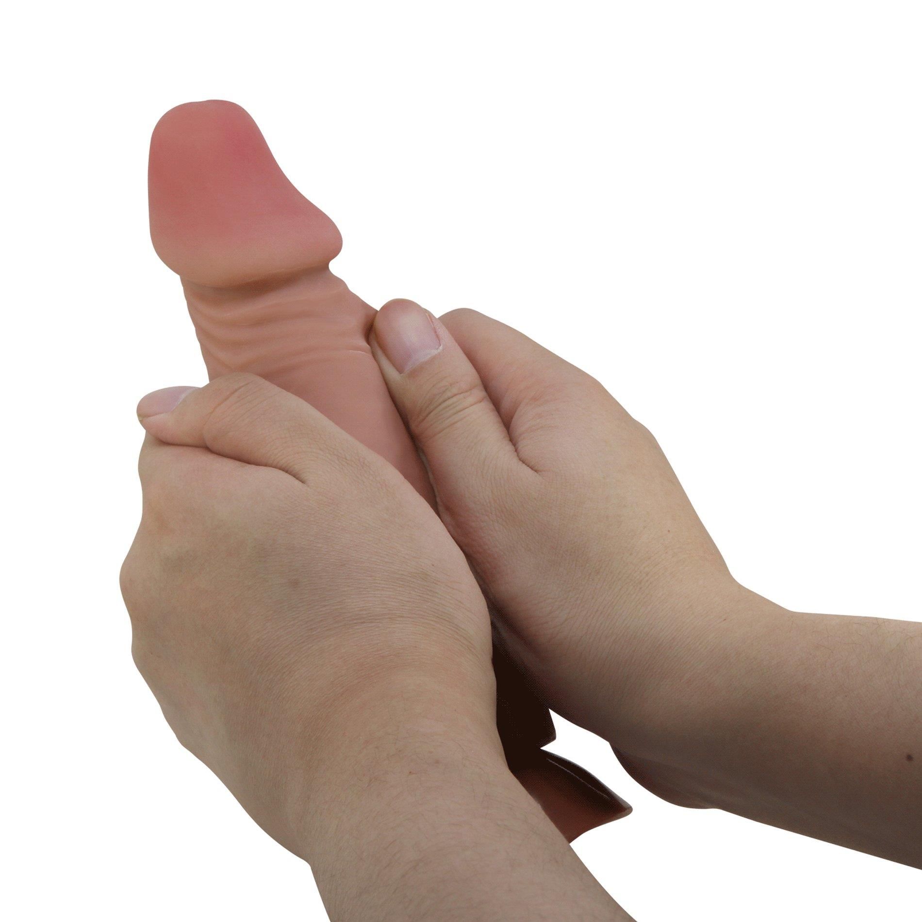 Dildo Baile Sliding Skin 8.1'', 20.5 cm (brązowy)
