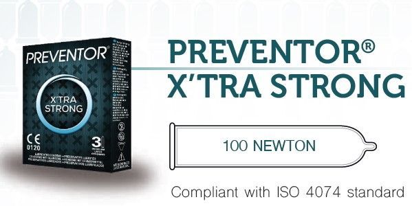 Презервативы Preventor® X'tra Strong, 3 шт (ваниль)