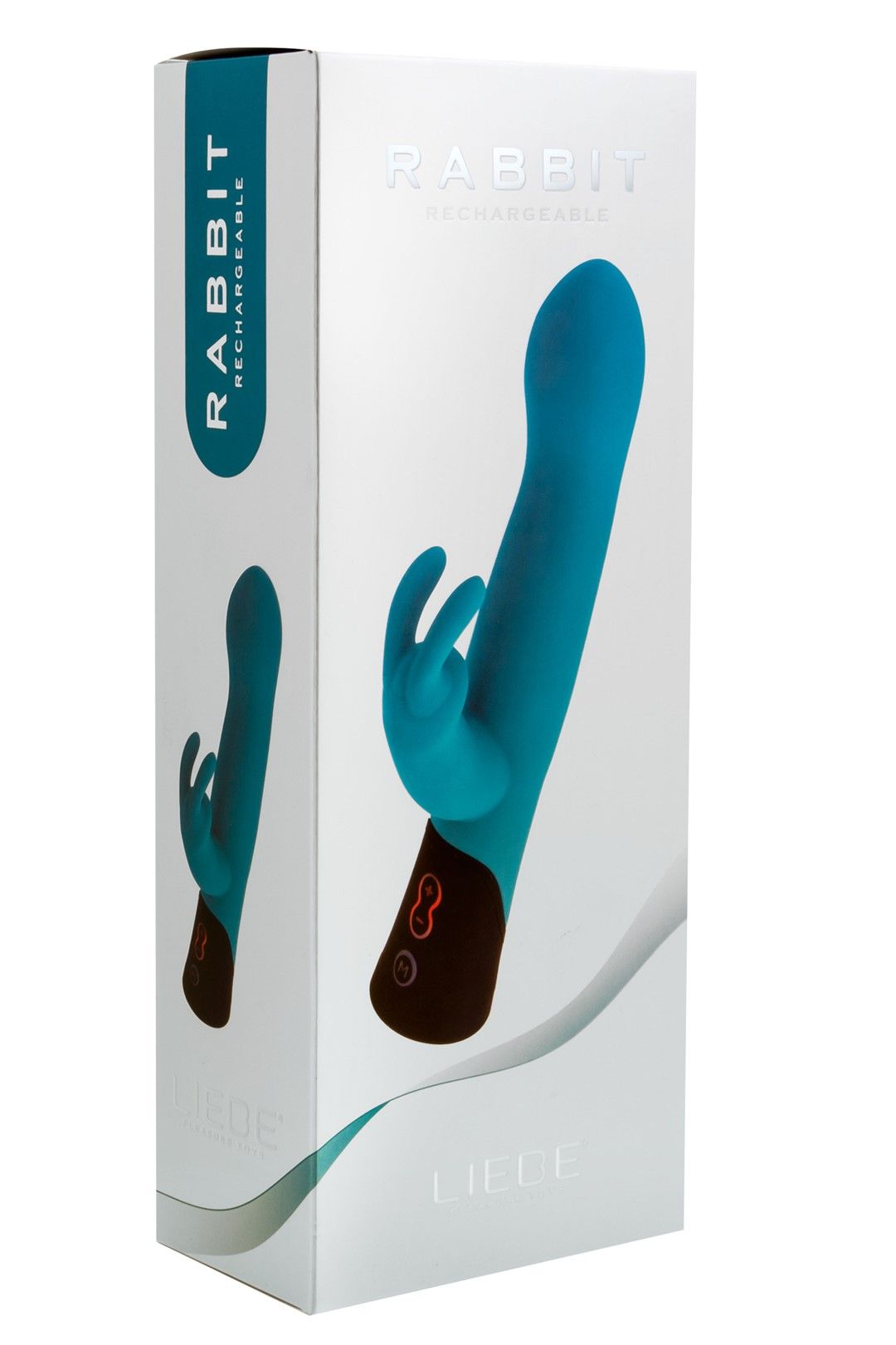 Вибратор-кролик Liebe Pleasure Toys Rabbit Rechargeable, 21,5 см (синий)