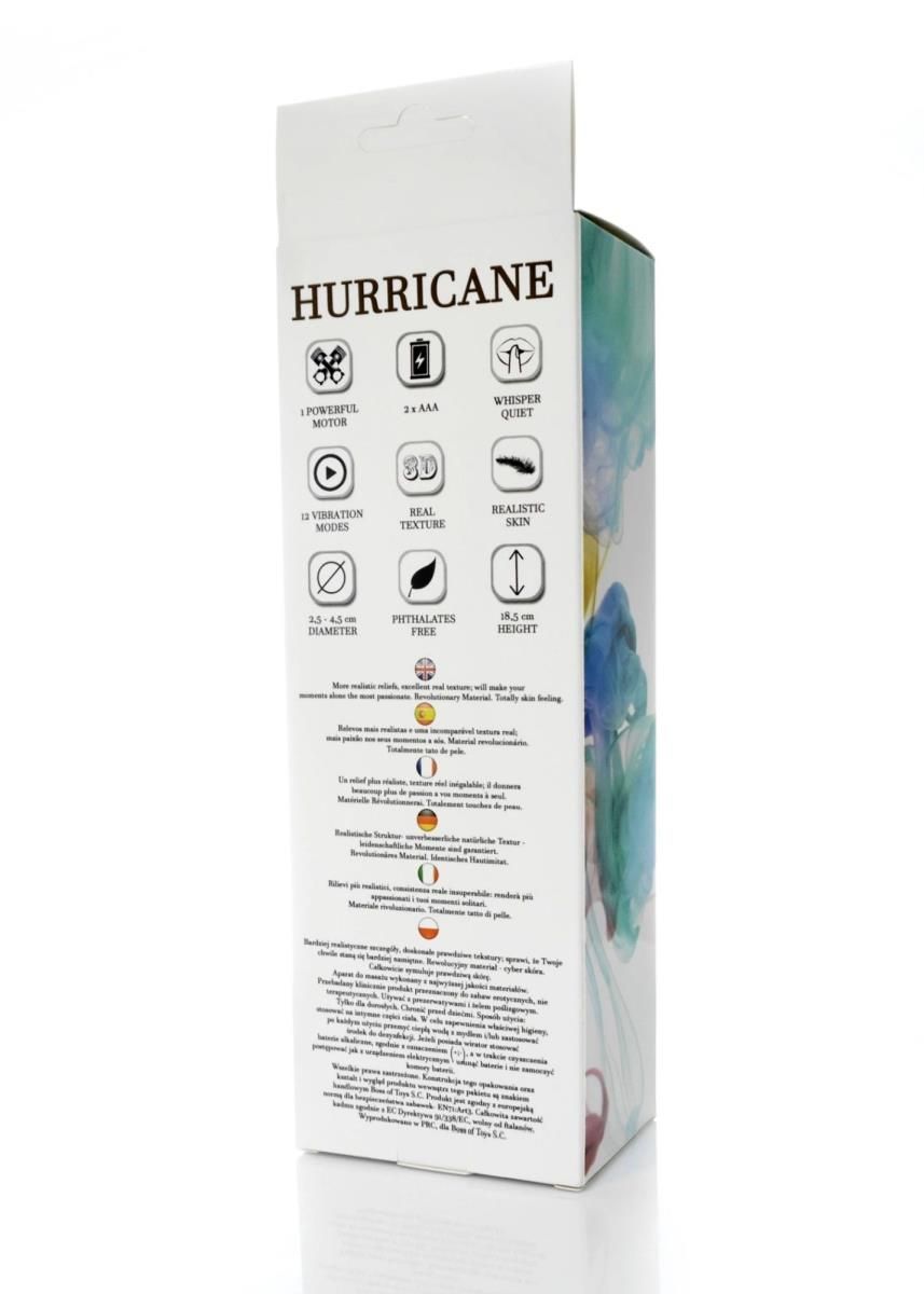 Вибратор B - Series Weather Storm, 18.5 см (телесный)