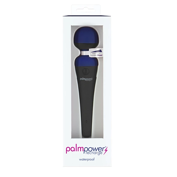Вибромассажер Palm Power Recharge Massage Wand, 18.8 см (синий)
