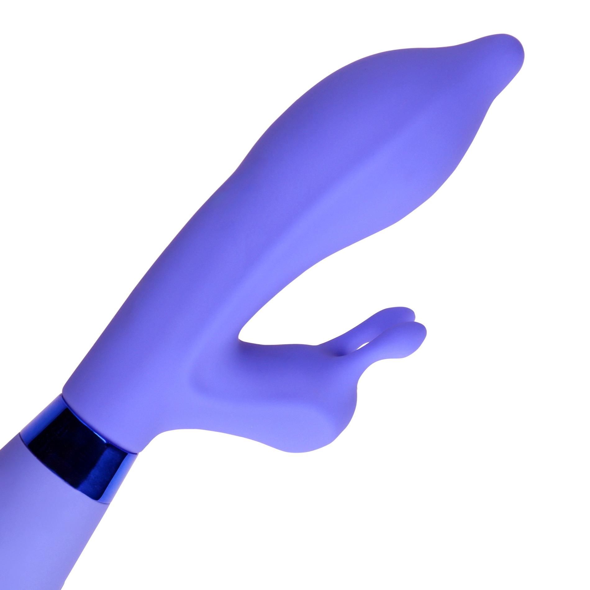 Вибратор-кролик Loveline Pointed, 22 см (фиолетовый)