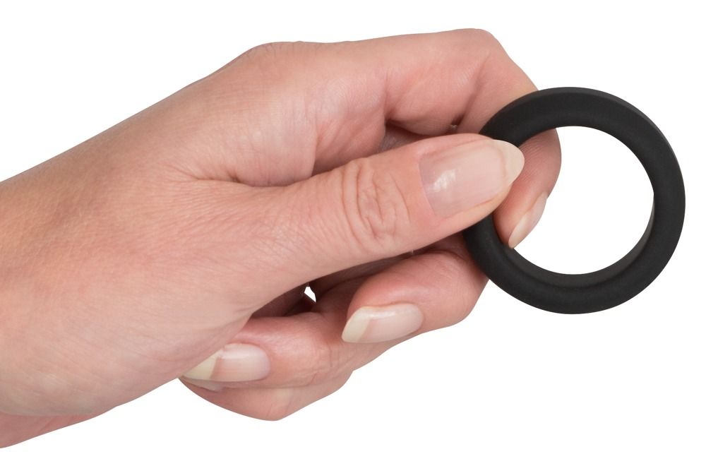 Эрекционное кольцо Velvets Cock Ring, 3.2 см (черный)