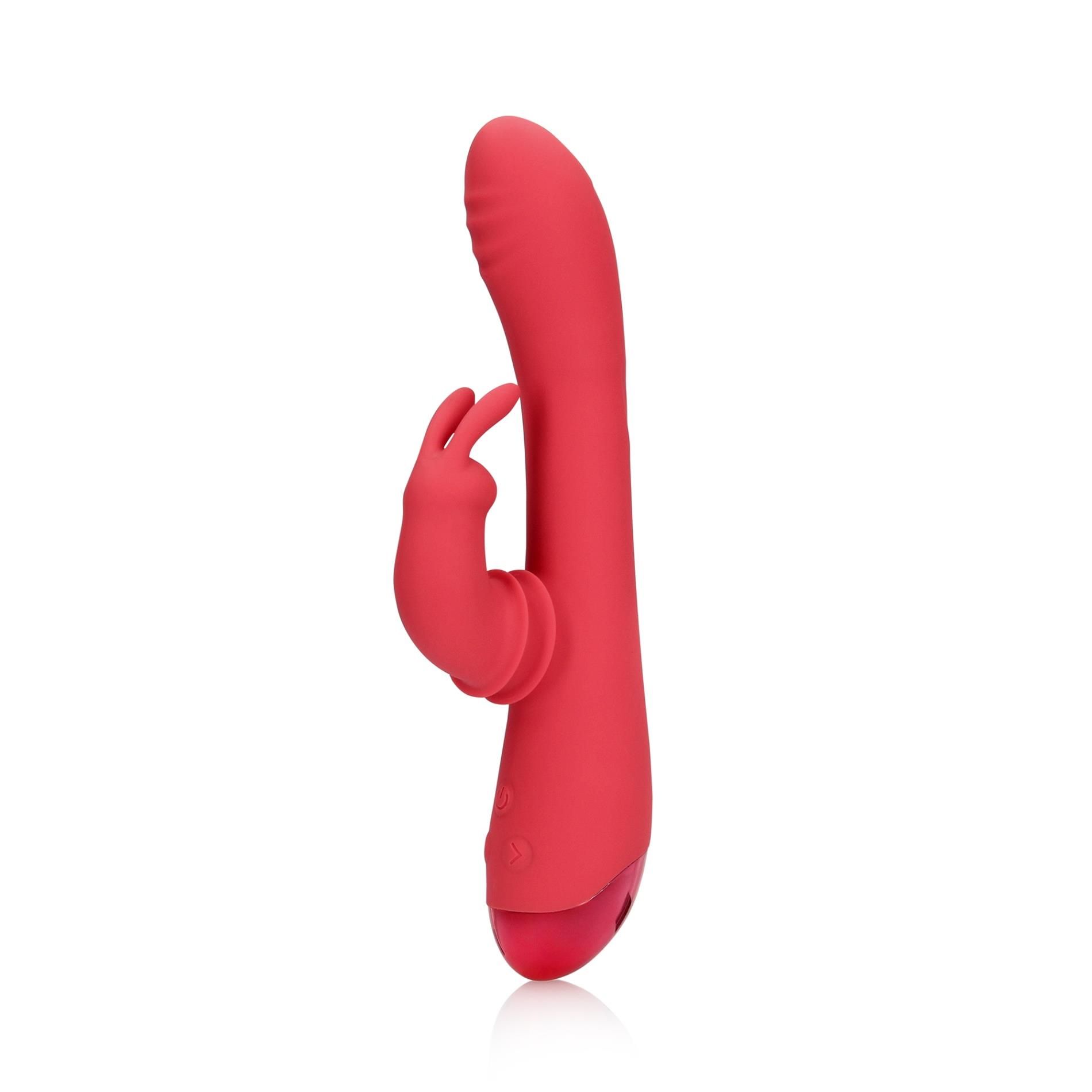 Вибратор-кролик Loveline Brighto Red, 22.5 см (красный)