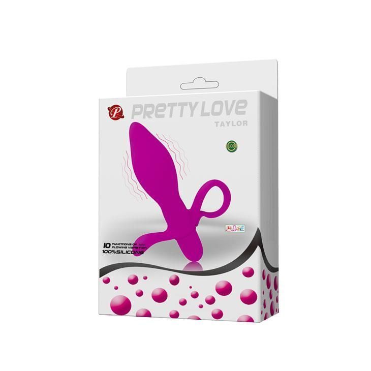 Korek analny z wibracją Pretty Love Taylor, 13,3 cm (fioletowy)