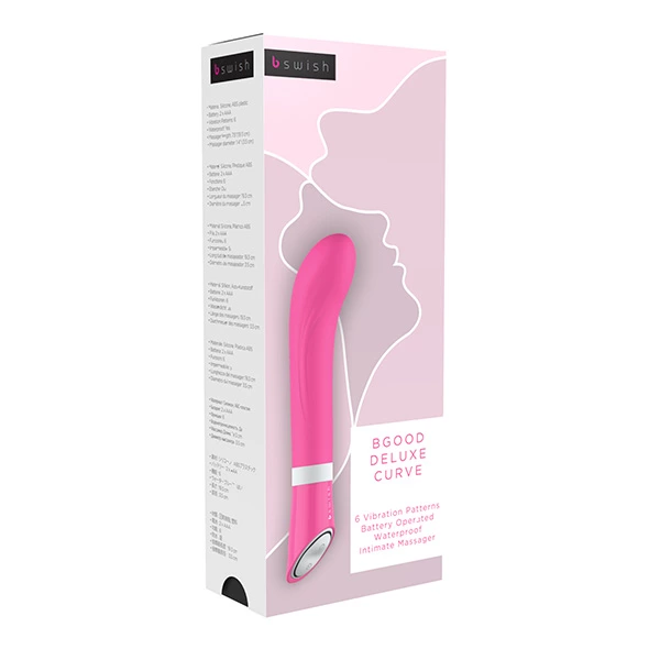 Вибратор B Swish Bgood Deluxe Curve, 19.3 см (розовый)