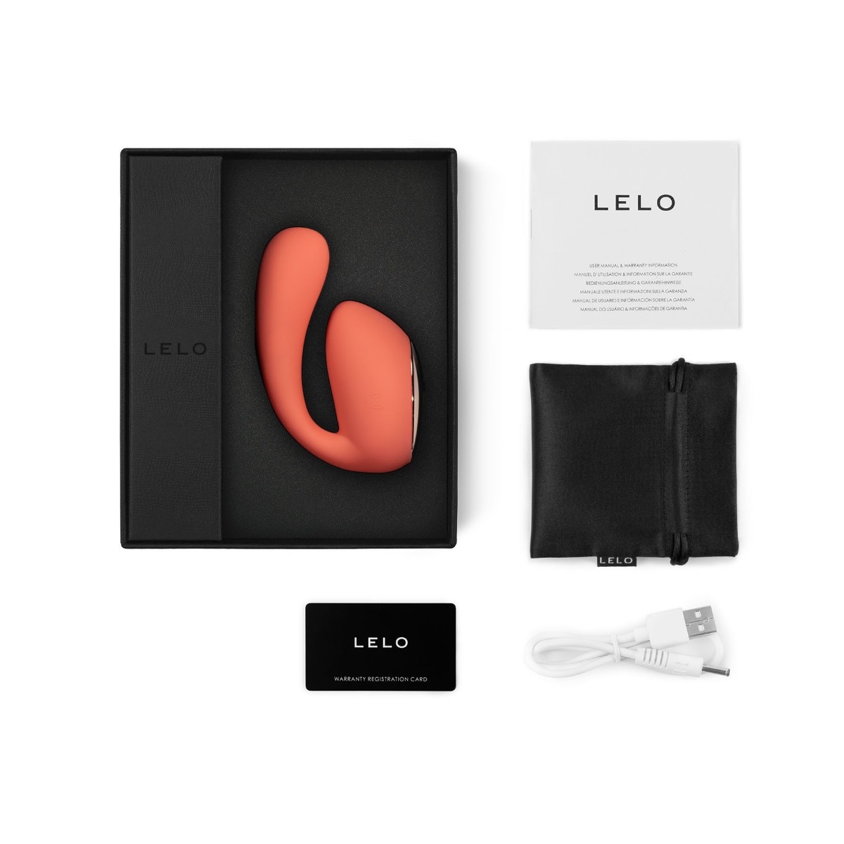 Вибратор Lelo Ida Wave, 9,3 см (кораловый)
