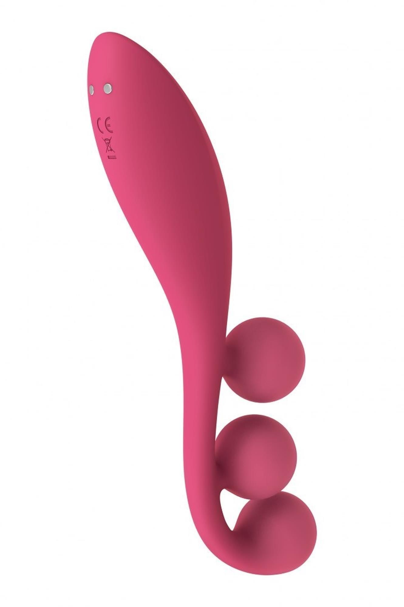 Вібратор Satisfyer Tri Ball 1, 20.5 см (рожевий)