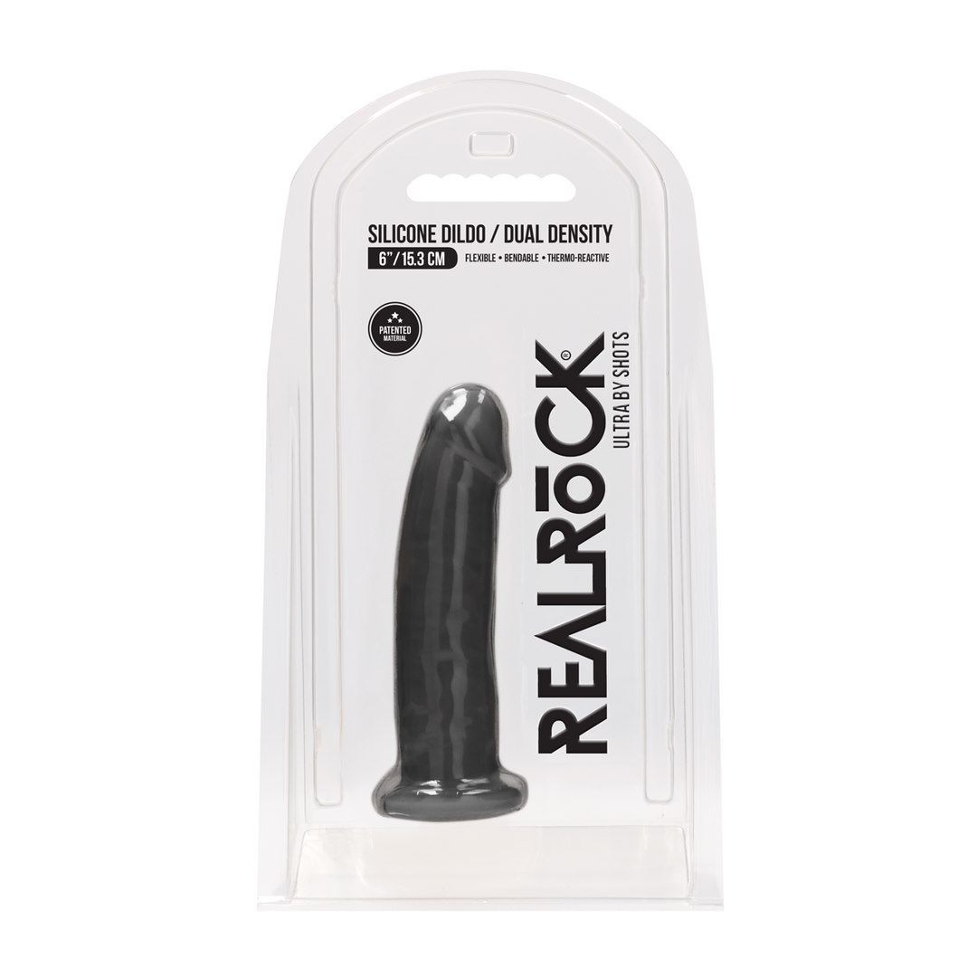 Dildo RealRock Ultra, 15 cm (czarny)