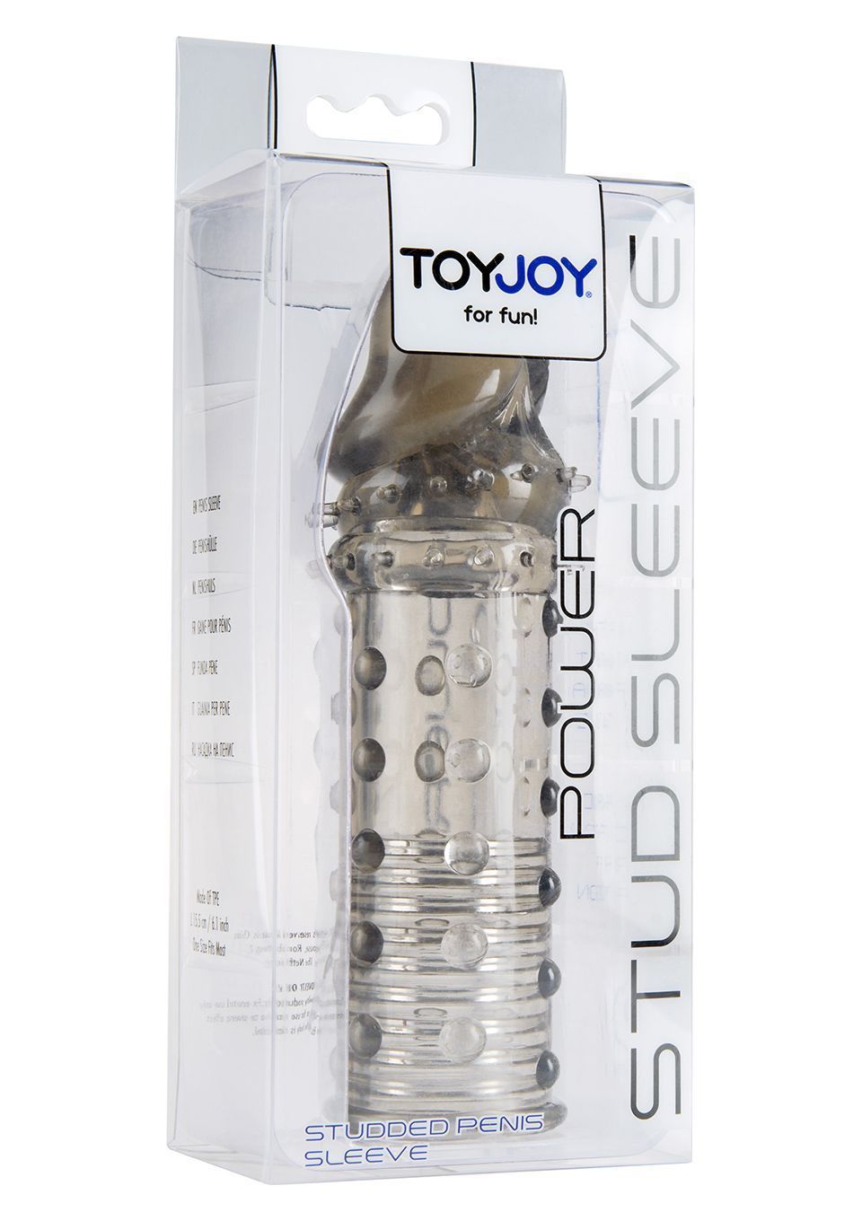 Насадка на пенис Toy Joy Power Stud Sleeve, 15 см (серый)