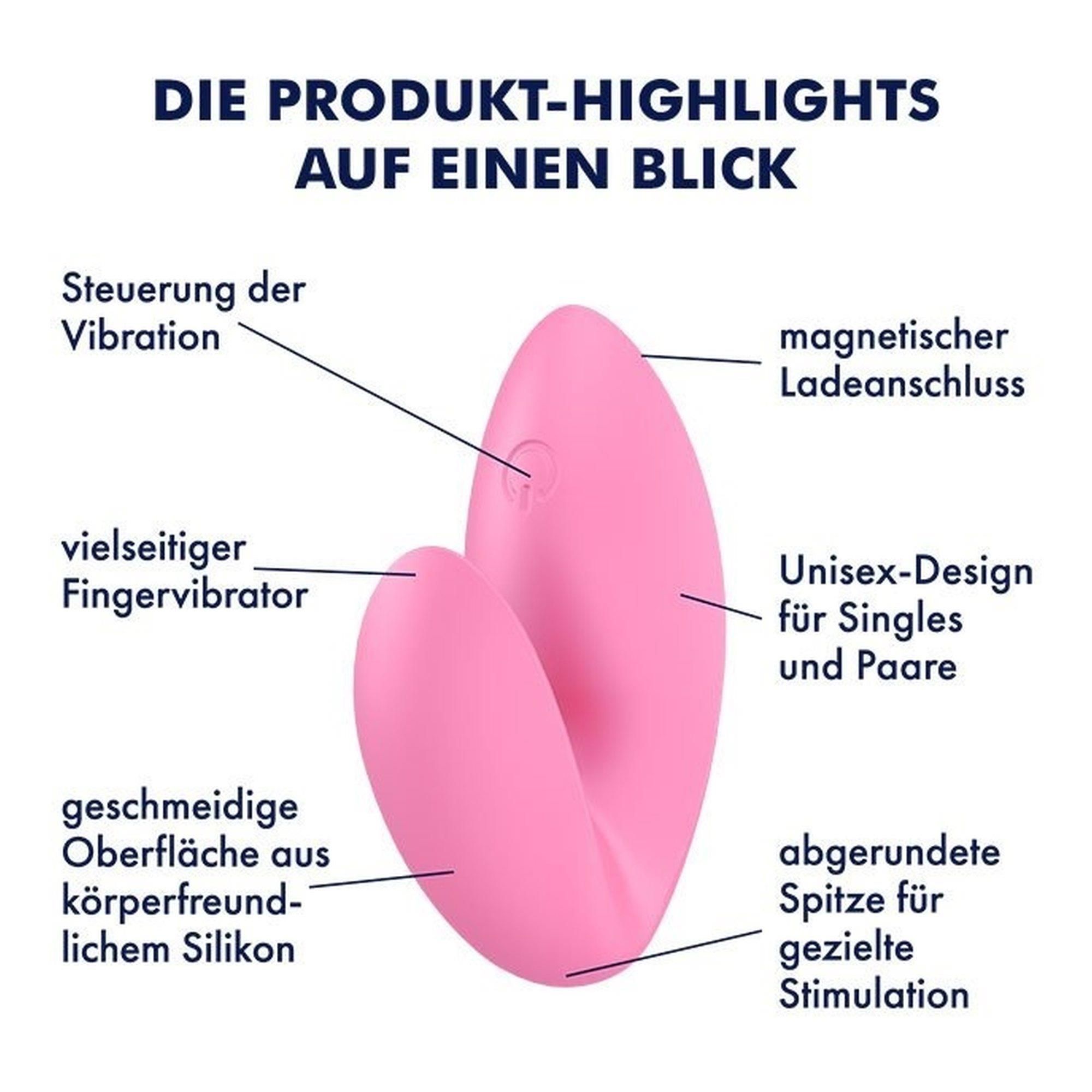 Вібратор на палець Satisfyer Love Riot, 6 см (рожевий)
