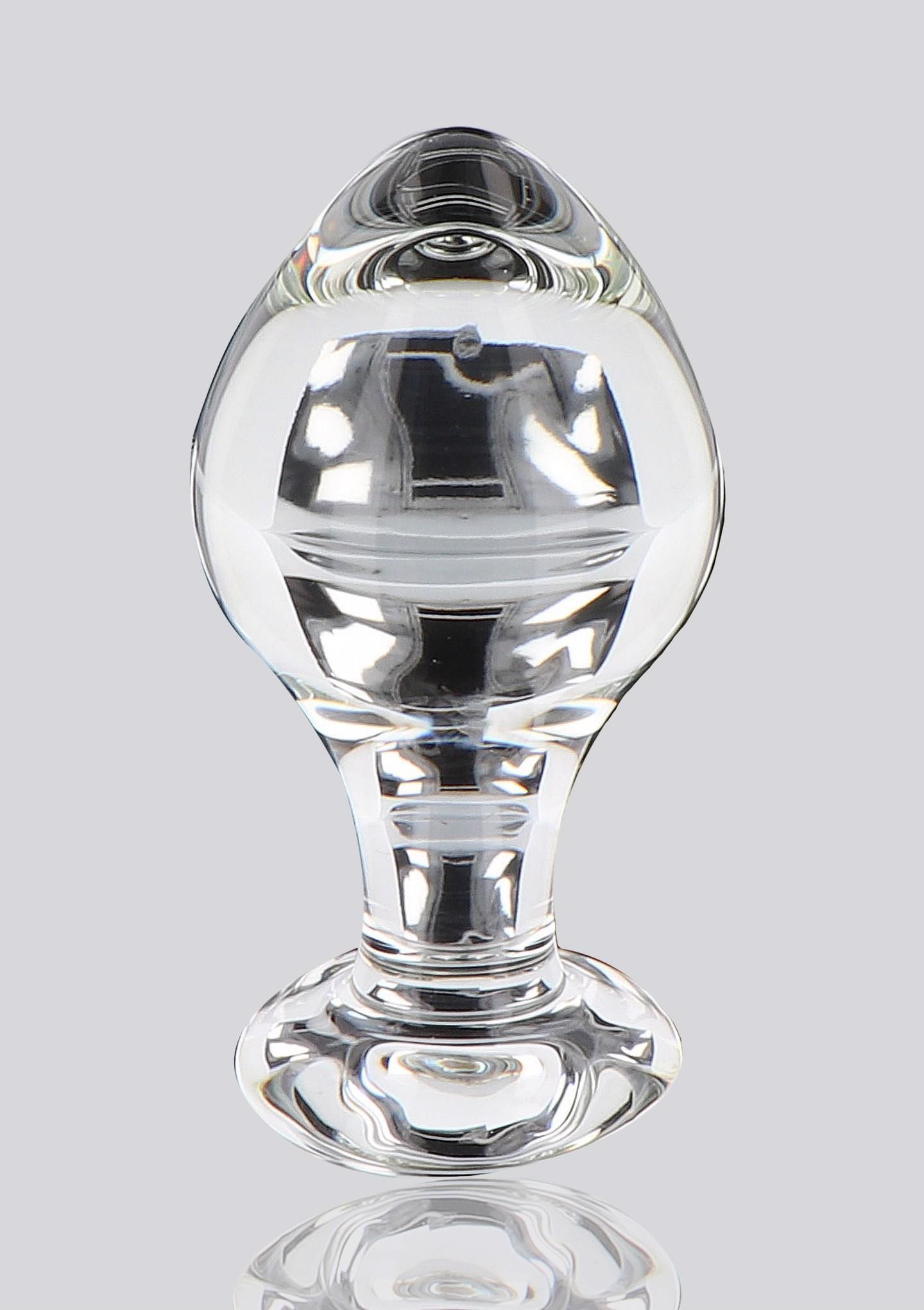 Анальна пробка Glass Worxx Brilliant Star, 9 см (прозорий)