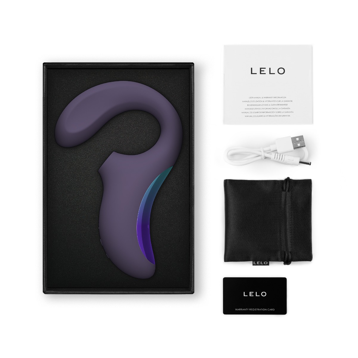 Вакуумный стимулятор клитора с вибрацией Lelo Enigma Wave (фиолетовый)
