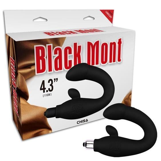 Стимулятор простаты Black Mont P-Spot Perineum, 25 см (черный)