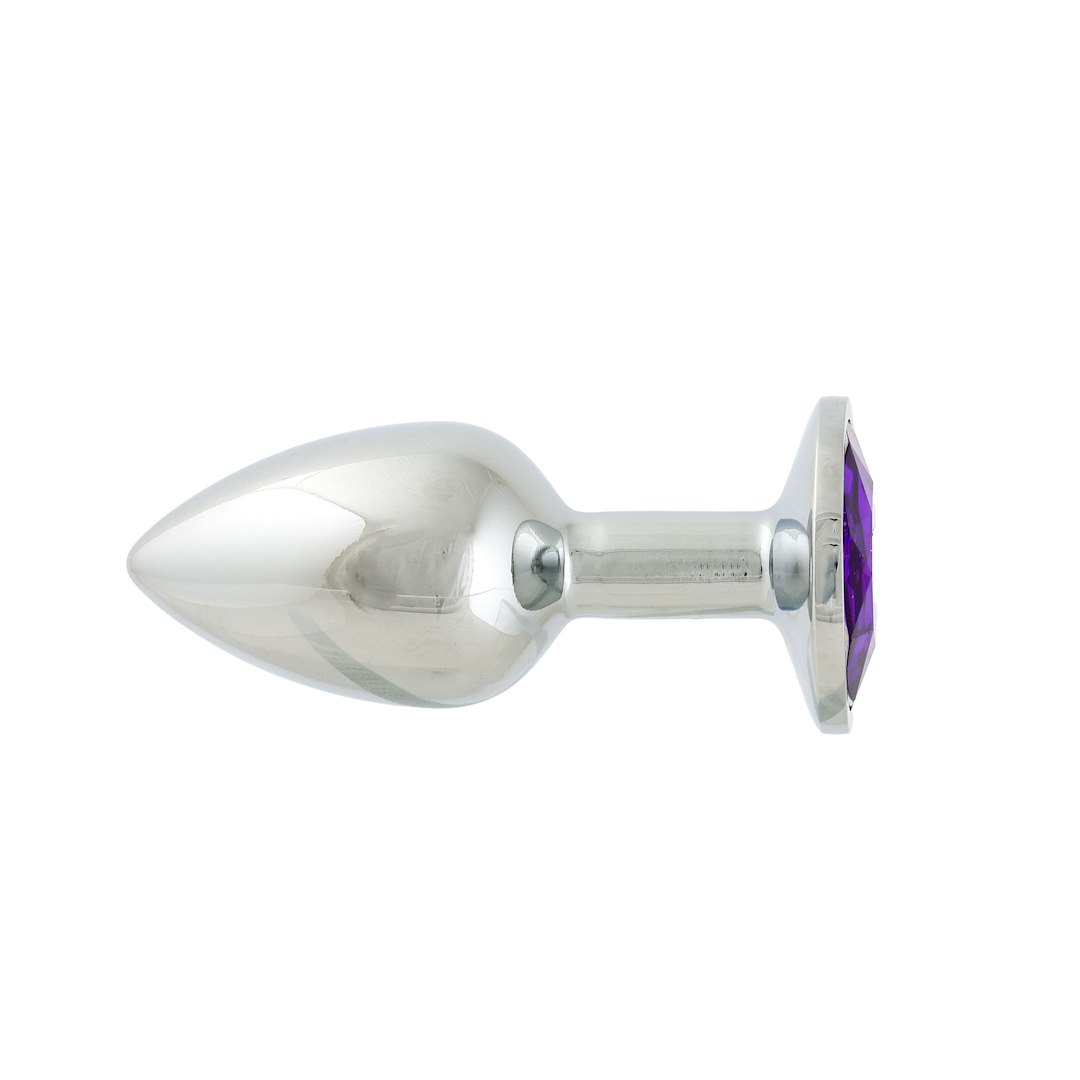 Korek analny z kryształem Simply Pleasure S, 7 cm (fioletowy)