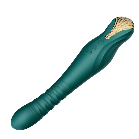 Вибратор Zalo King Vibrating Thruster, 30,2 см (зеленый)