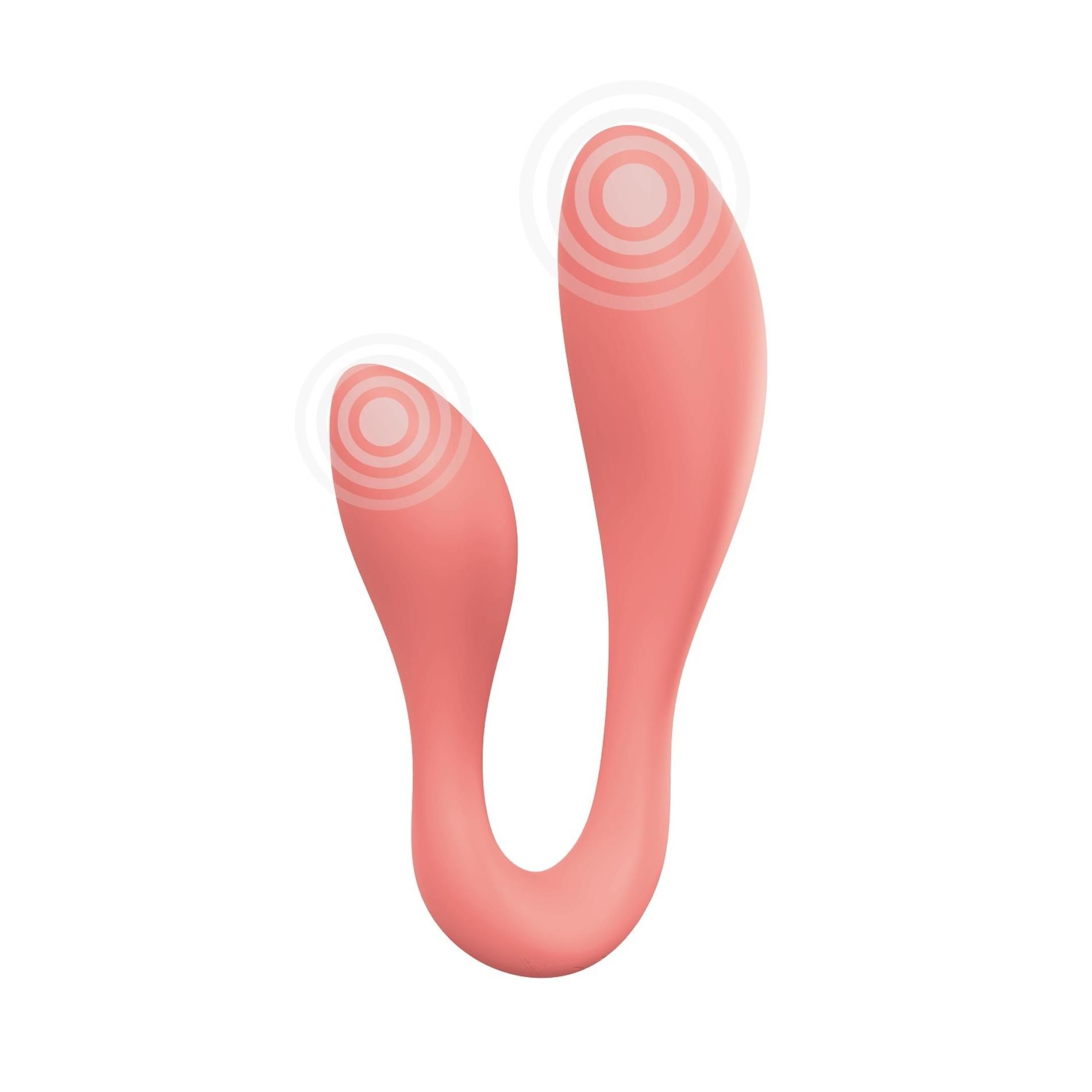 Вібратор Adrien Lastic Exploring Senses Couple Secrets II, 18.7 см (рожевий)