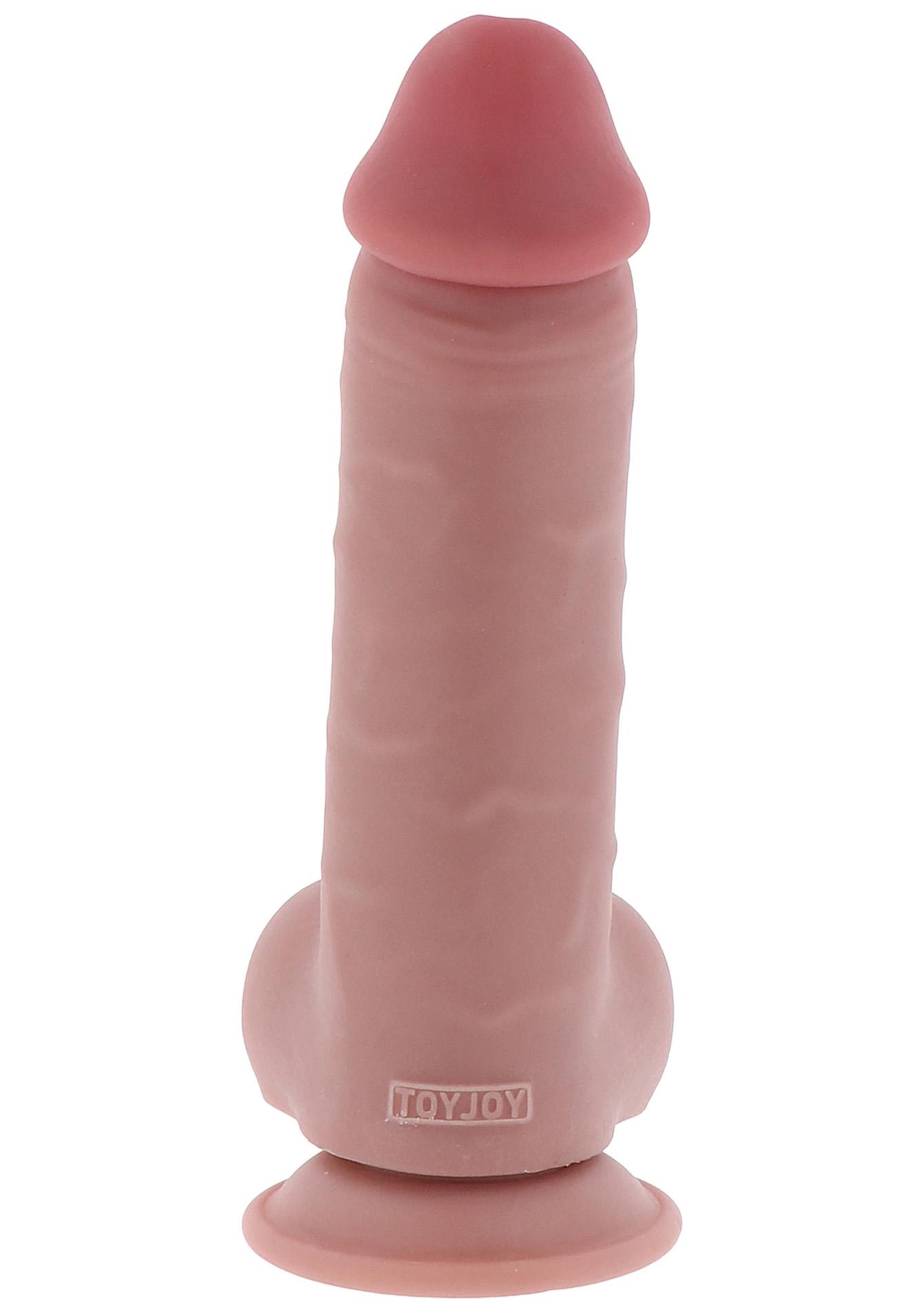 Dildo Deluxe Dual Density Thick, 28 cm (w kolorze cielistym)