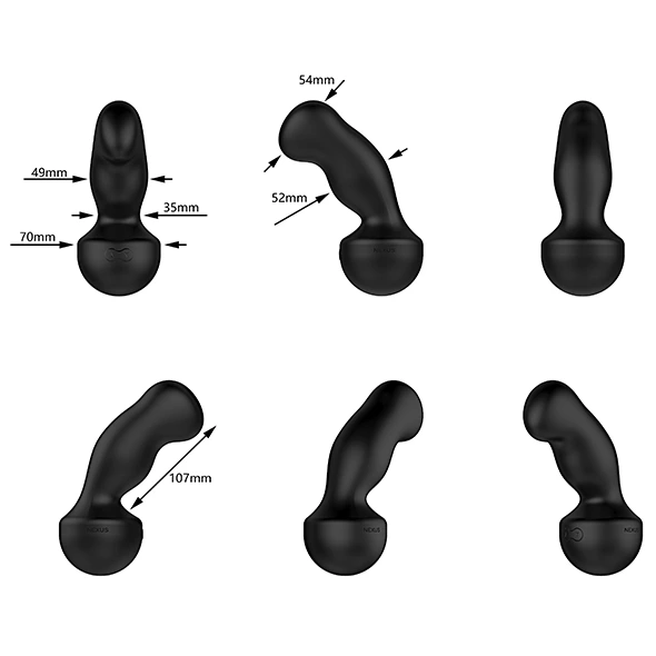 Стимулятор простаты Nexus Gyro Vibe Extreme, 14,5 см (черный)