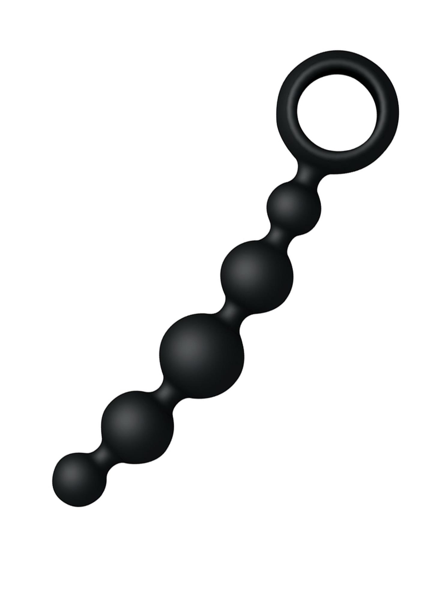 Анальная цепочка Joyballs Anal Wave Short, 17.5 см (черный)