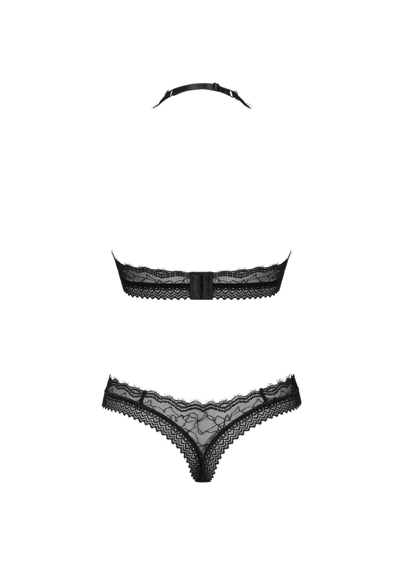 Комплект эротического белья Obsessive Medilla, M/L (черный)
