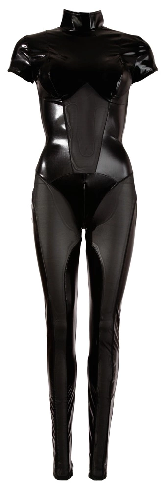 Комбинезон Cottelli Party Jumpsuit Wet Look, XL (черный)