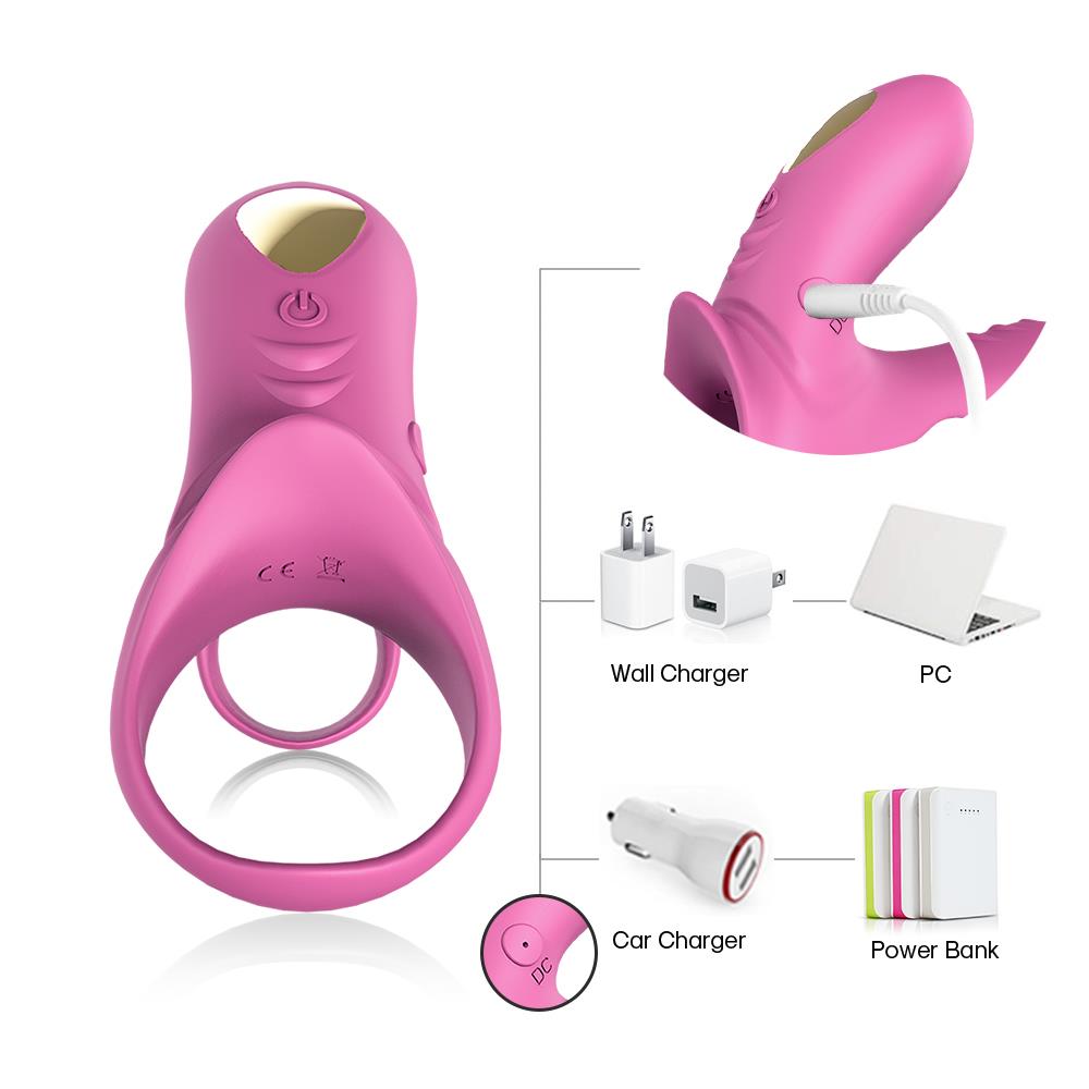 Виброкольцо Boss Series Ranger Penis Ring, 10.9 см (розовый)