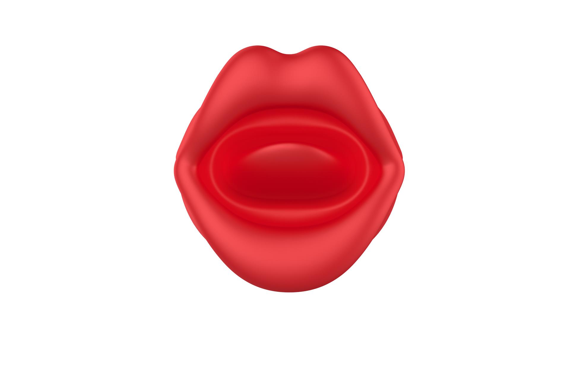 Вібратор для клітора B - Series Cute Bite Mouth 2.0, 22.3 см (червоний)