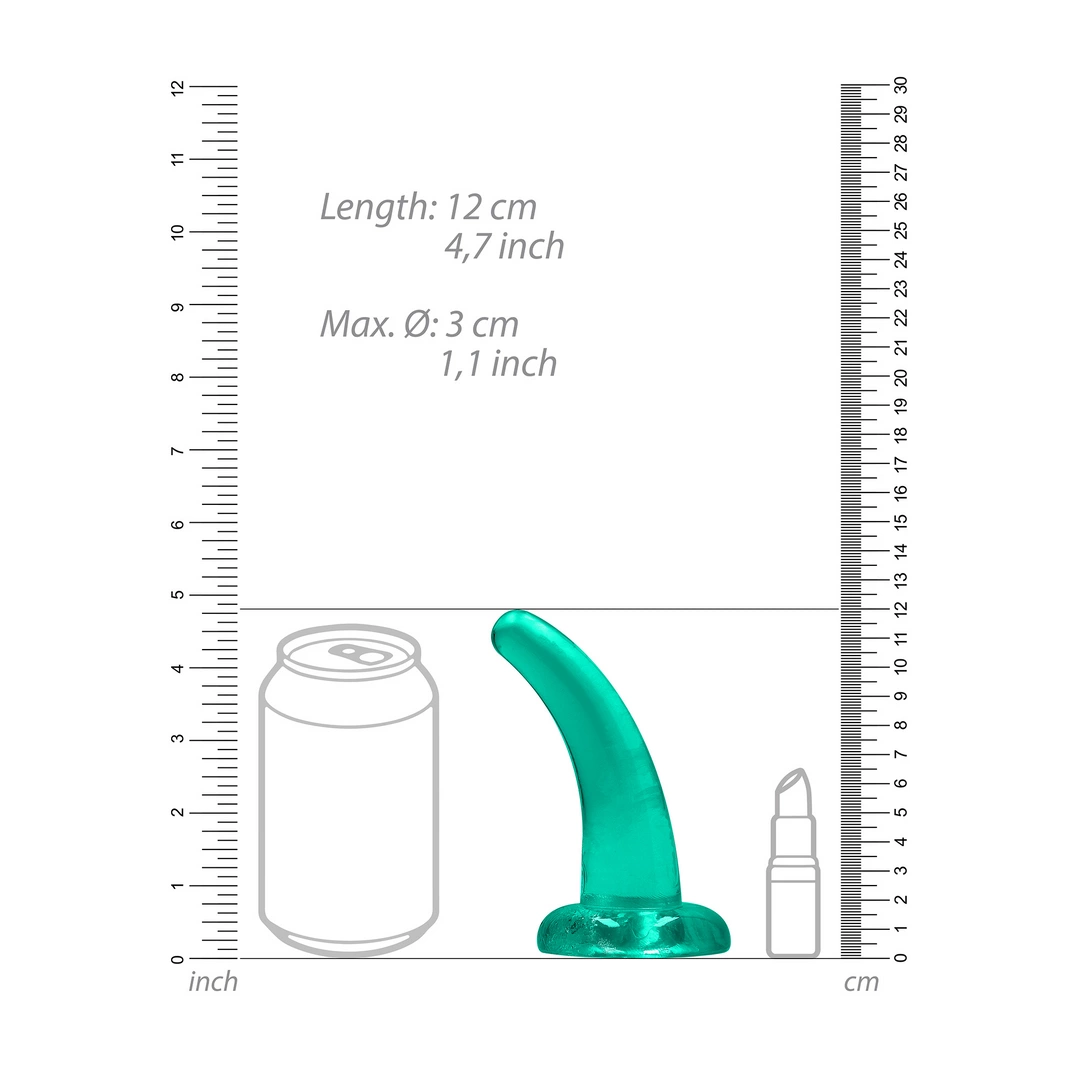 Фаллоимитатор Realrock Crystal Clear Dildo 5", 11.5 см (зеленый)