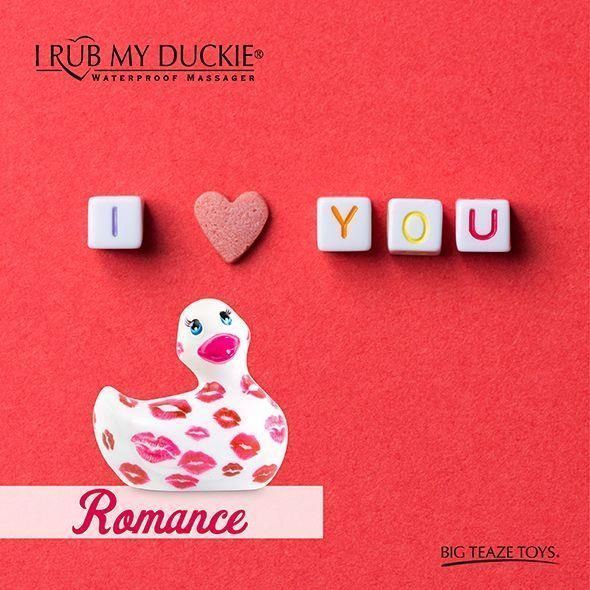 Вибратор I Rub My Duckie 2.0, 7,6 см (белый с розовым)