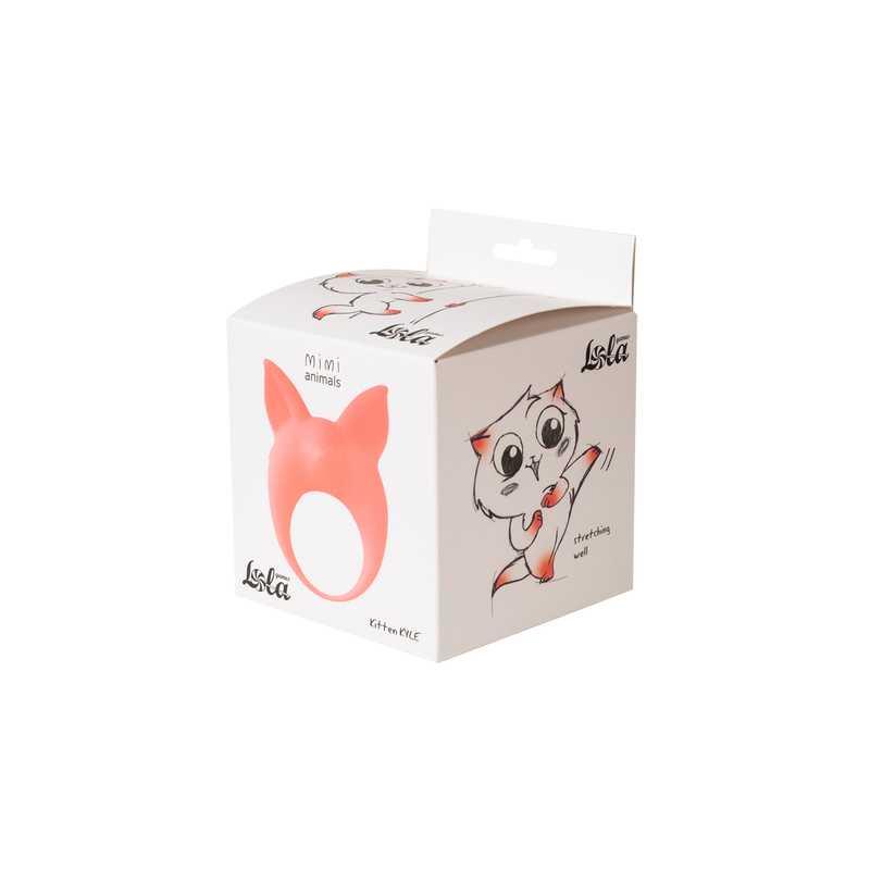 Виброкольцо Lola Games MiMi Animals Kitten Kyle, 7.8 см (оранжевый)
