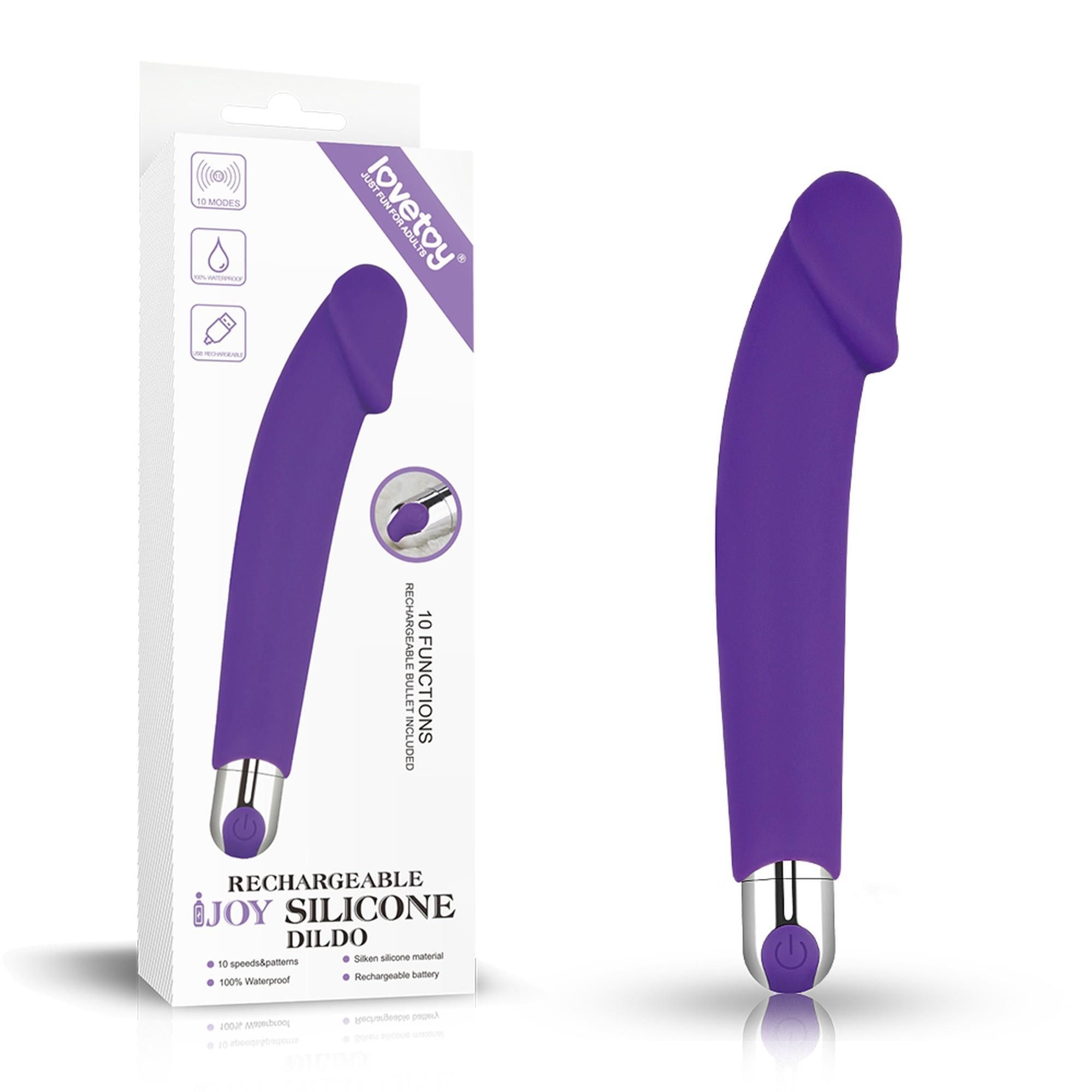 Вибратор для точки G LoveToy, 16,5 см (фиолетовый)