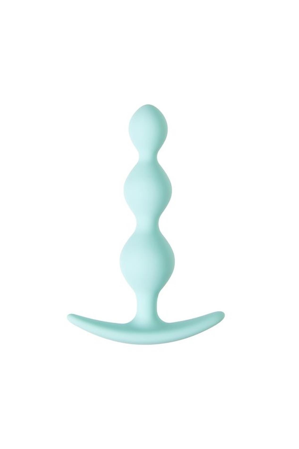 Korek analny ToDo by Toyfa Anal plug Triple, 10,5 cm (turkus)