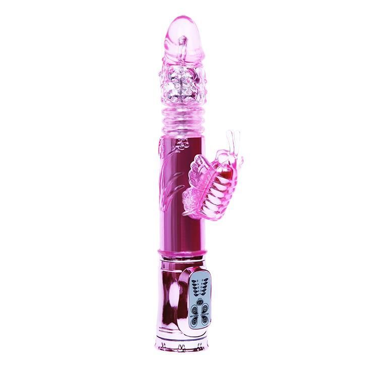 Вибратор-кролик Baile Throbbing Butterfly, 29 см (розовый)