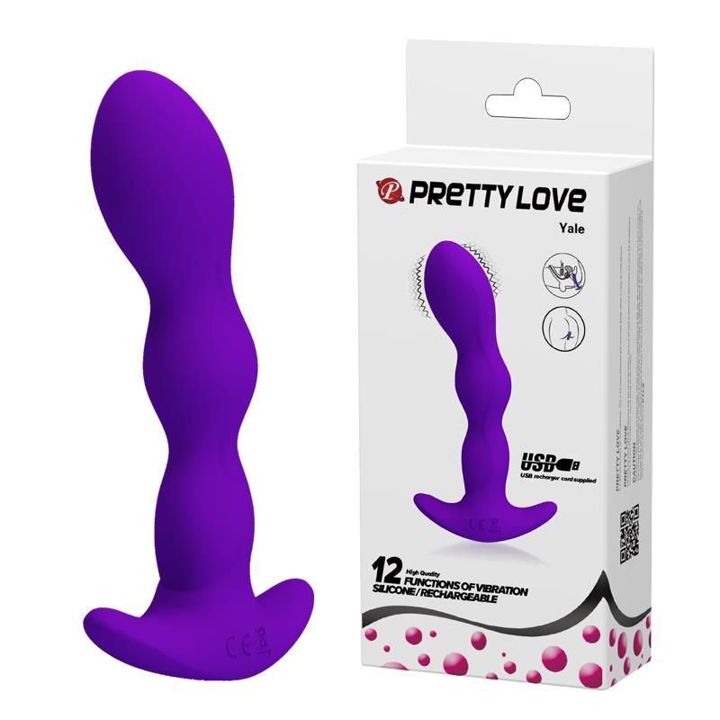 Korek analny Pretty Love Yale, 14 cm (fioletowy)