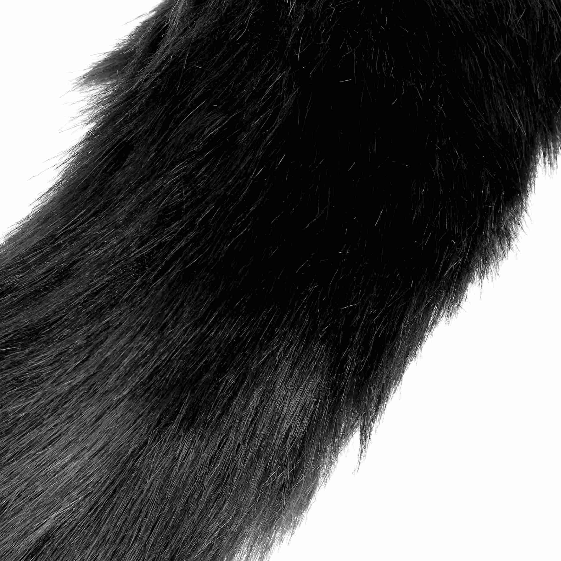Korek analny Ouch! Fox Tail, 42.5 cm (czarny)